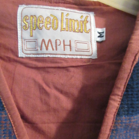 SPEED LIMIT MPH EARTHY Colorful  VEST Lined Medium Striped - Picture 2 of 3